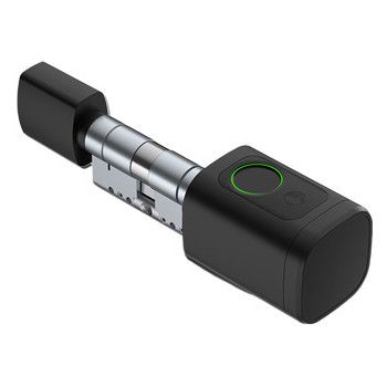 Smart Profile cilindras V1 su suktuku, biometriniu atrakinimu, klaviatūra ir RFID skaitytuvu, juodas