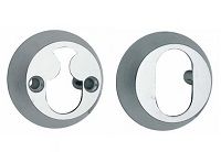 ASSA rozečių dėklai 18256/18 mm ovaliems cilindrams, chromas