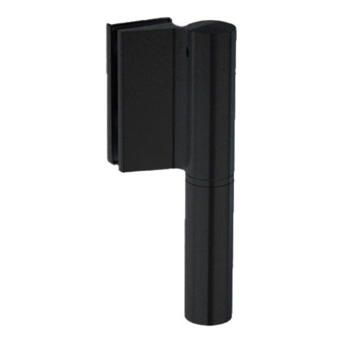 EV 835E10 N SOL Glass door hinge wall/glass, opening angle 180°, matt black RAL9005 (062), LEFT
