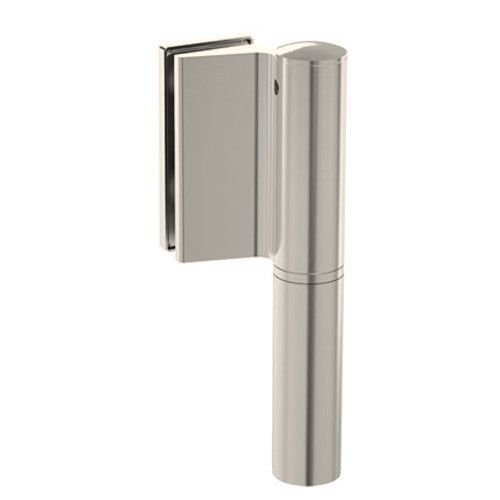 EV 835E10 N SOL Glass door hinge wall/glass, opening angle 180°, PVD stainless steel look (013), RIGHT