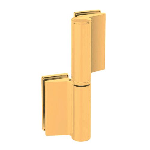 EV 835E50 SOL All-glass door hinge glass/glass, matt gold (017), LEFT