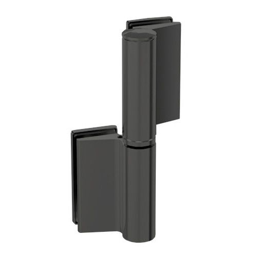 EV 835E50 SOL All-glass door hinge glass/glass, satin black anodized (005), RIGHT