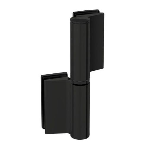 EV 835E50 SOL All-glass door hinge glass/glass, matt black RAL9005 (062), RIGHT