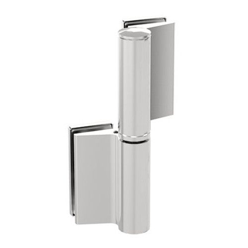 EV 835E50 SOL All-glass door hinge glass/glass, silver anodized (002), RIGHT