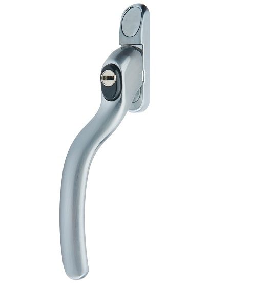 Connoisseur window handle,40mm, hx-satin, LEFT