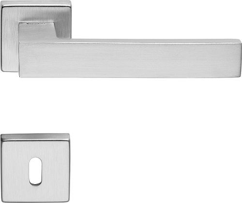 CORNER ZINCRAL rankenos rinkinys su rozetėmis 024 grt.BB, matinis chromas