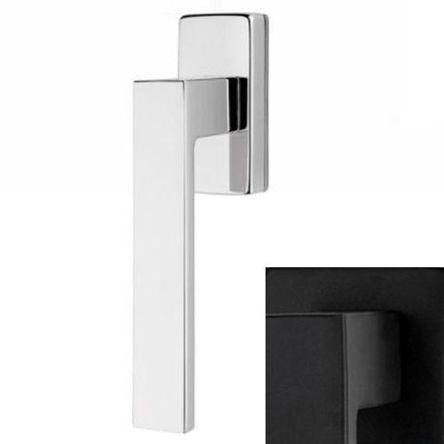 CORNER ZINCRAL lango rankena, matinės juodos spalvos