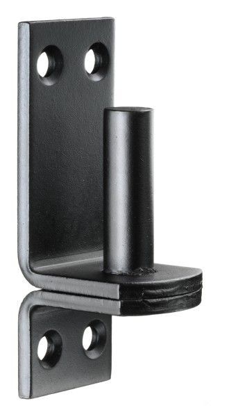 D1 Įsukamas vyrių laikiklis, Ø10 mm, juodos spalvos