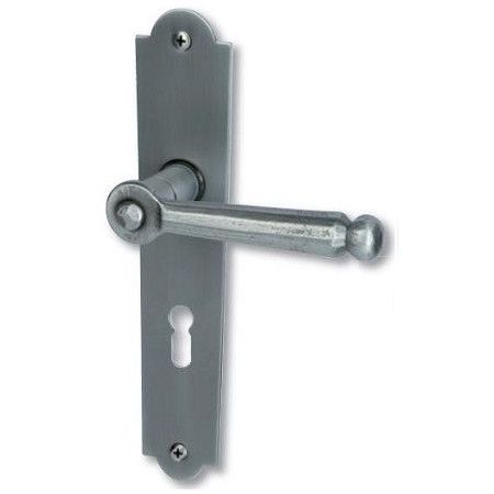 David-LS Handle set with backplates BB, antique iron