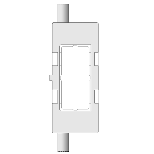 Universal hinge routing template DIMA SINGOLA