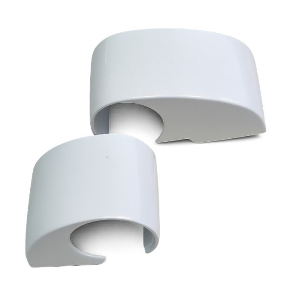 Apvalinti dangteliai DOMINA HP COVER 2 dalių vyriams, C/C 62,5 mm, balta RAL9010