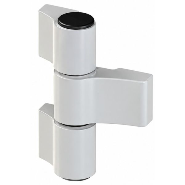 DOMINA HP 3 dalių vyris aliumininėms durims, C/C 62,5 mm, sidabrinės spalvos