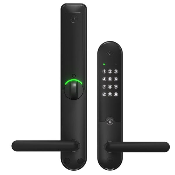 DOORMAN L3S rankenų/užrakto komplektas su 1 rakteliu, juodas