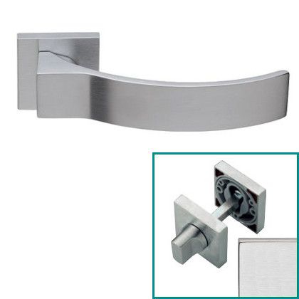 ELIOS handle set with roses 019 WC 233NT, matt chrome