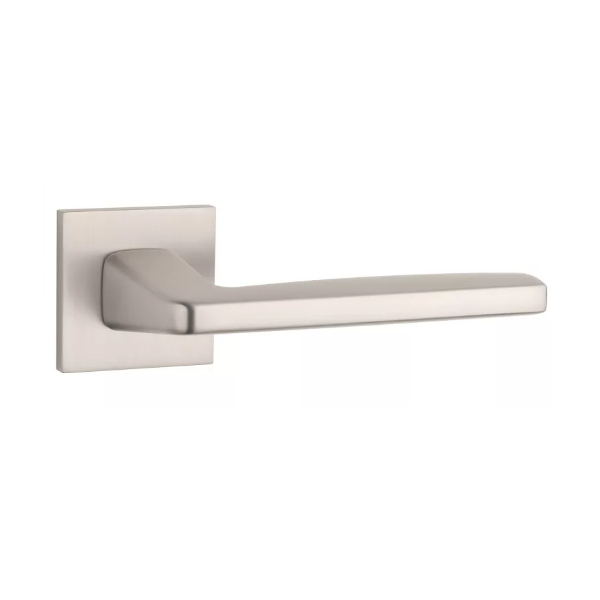 ERBA handle/rose set BAC, square rose, 7mm, nickel-plated