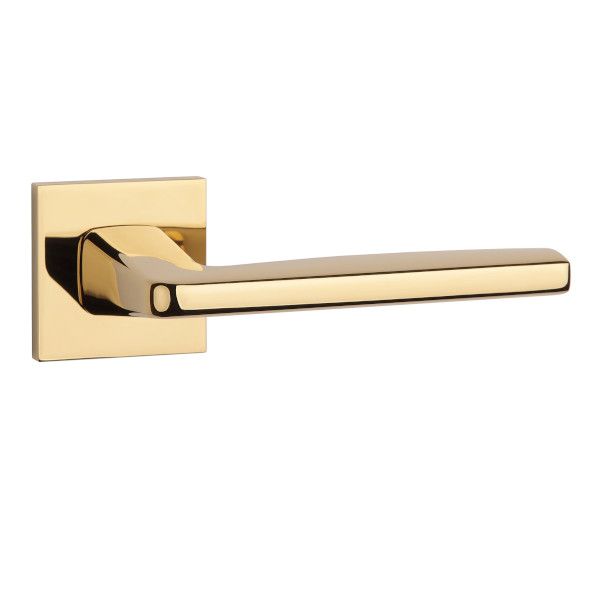 ERBA handle/rose set BAC, square rose, 7mm, gold-tone PVD polished