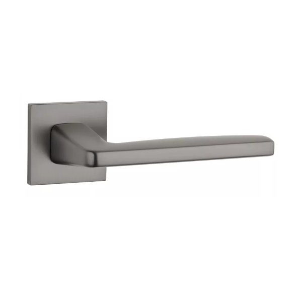 ERBA handle/rose set BAC, square rose, 7mm, titan tone