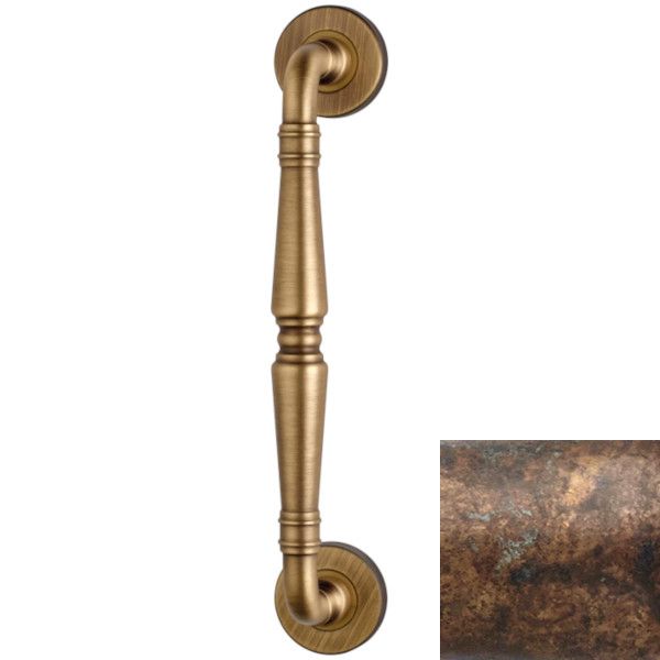 FLORENZIA pull handle 210, roses 103, aged brass