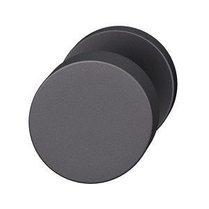 2329 door knob, fastening on opposite side, black RAL 9005