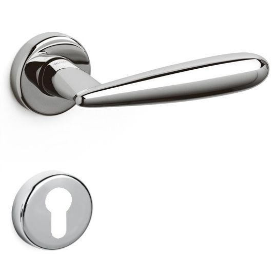 FUTURA Handle/rose set. PZ, polished chrome