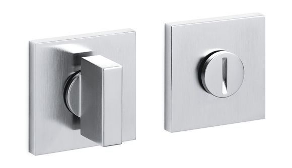 SPACE Q WC kvadratinės rozetės, 5 mm, matinis chromas