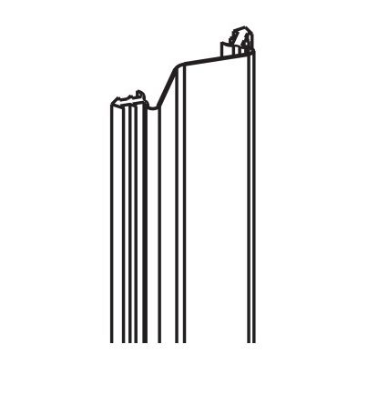 Seal profile, black similar RAL 9011, roll 5 m