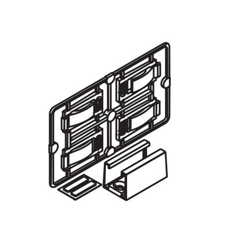 HAWA floor guide for glass doors