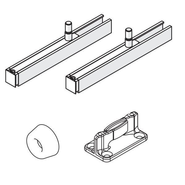 HAWA-Junior 100 B mounting/guide set