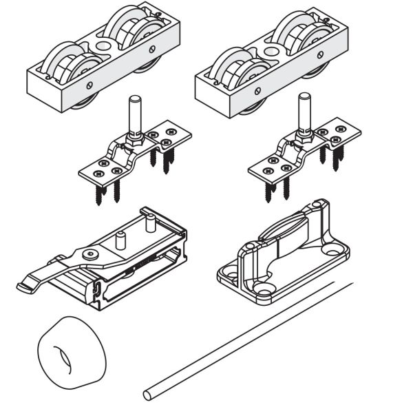 Junior 80/Z, set for 1 sliding door, without track