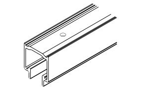 HAWA 16853 Variofold/Centerfold track, predrilled, anodised (price for 1 m)