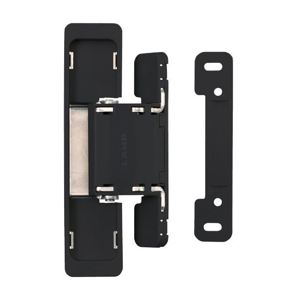 HES2S-140 concealed hinge with screw-on frame part, black