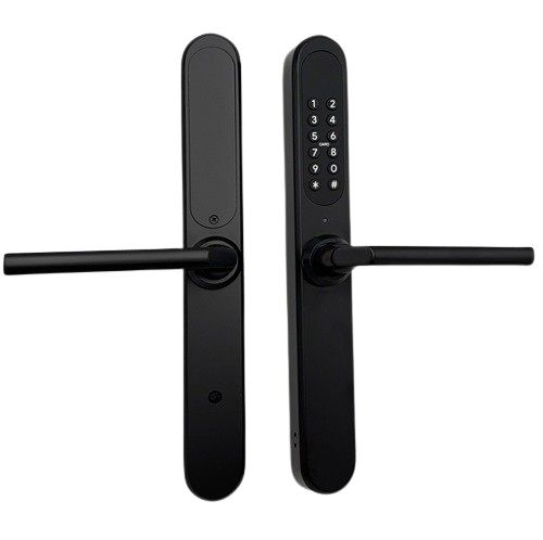 S35A išmanioji durų rankena BAC, nerūdijantis plienas, juoda