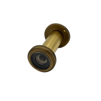RING 14 door viewer with cap, door thickness 40-75mm, D14, bronzed brass