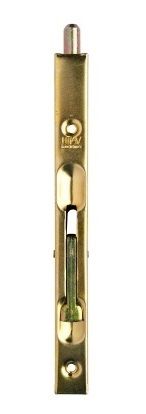 Flush bolt 160 mm, brass-coated
