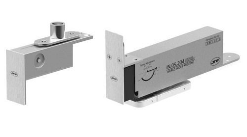 Pivot system with closer, max weight 100 kg.