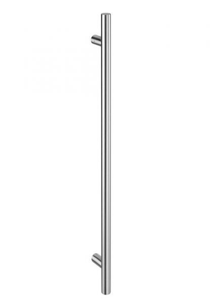 Pair of pull handles with fasteners, Ø30x1200mm, stainless steel