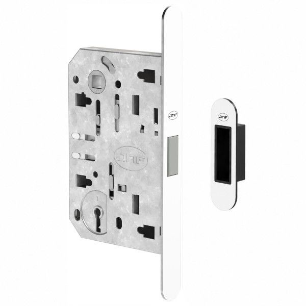 IN.20.877 Magnetic lock BB90/50 with strike plate, Italian standard, white RAL9016