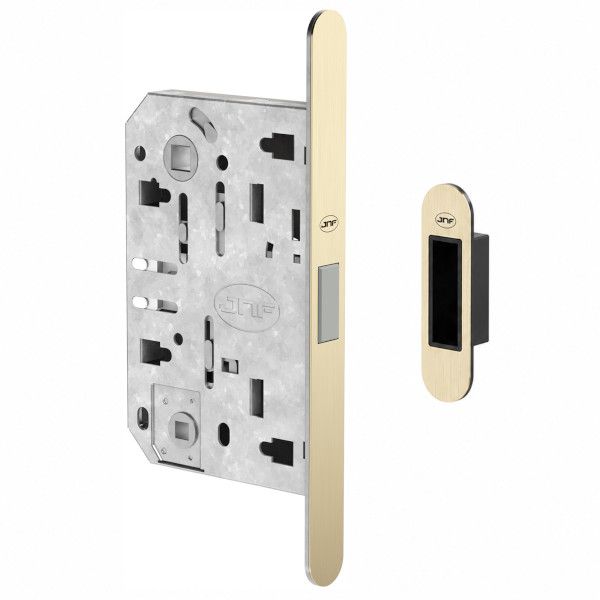 IN.20.876 Magnetic lock WC96/50 with strike plate, Italian standard, champagne PVD (TCP)