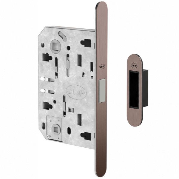 IN.20.876 Magnetic lock WC96/50 with strike plate, Italian standard, chocolate PVD (TCH)