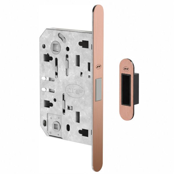IN.20.876 Magnetic lock WC96/50 with strike plate, Italian standard, copper PVD (TCO)