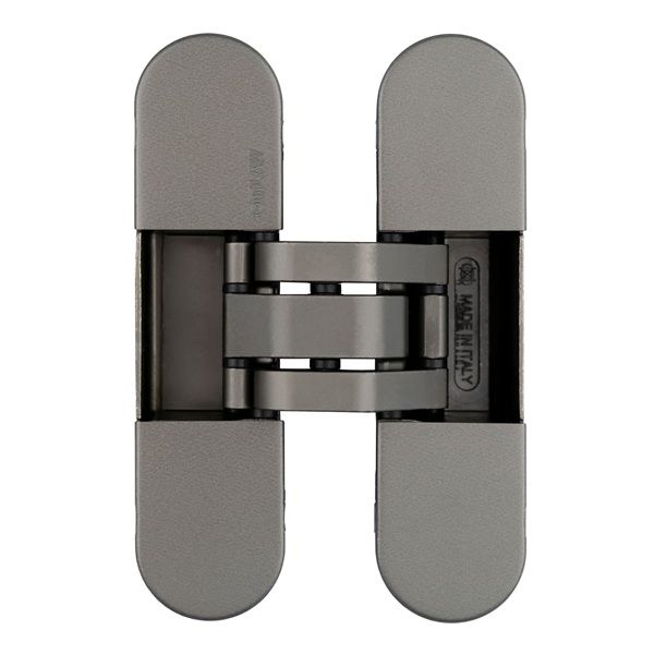 INVISACTA 3D concealed hinge 30 × 120, titanium tone | RANKENOSPLIUS.lt
