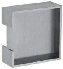 Sliding door handle, 40 mm, stainless steel