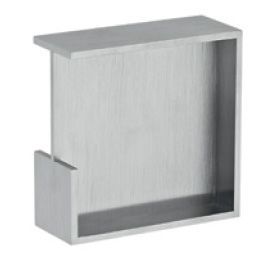 Sliding door handle, 35 mm, stainless steel