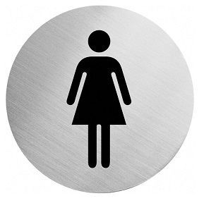 Piktograma MOTERIS, lipni, Ø60mm