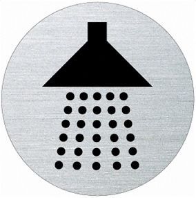 Piktograma 7015 DUŠAS lipni Ø60 mm