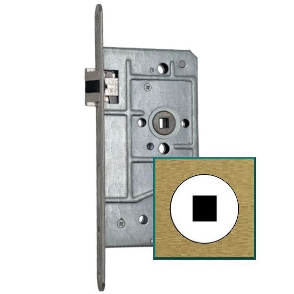Lock 1133-1/2-WC 55/78-20 SOFT, brass tone painted, RIGHT