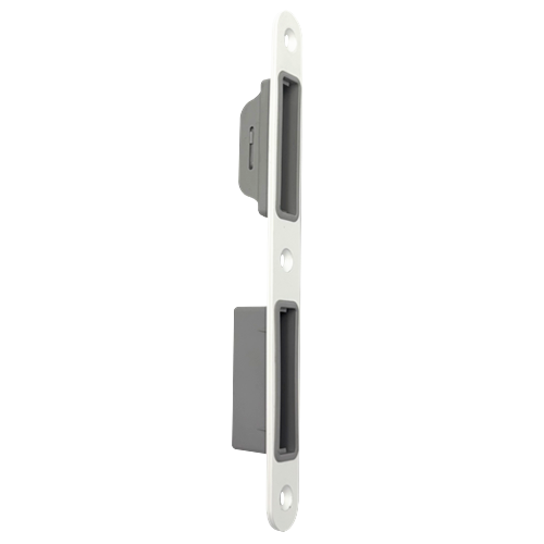 116-200-20 strike plate for magnetic mortise lock, white