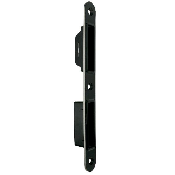 116-200-20 strike plate for magnetic mortise lock, stainless steel black