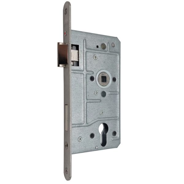 Mortise lock 65-1/2-PZ 55/72-20, stainless steel, RH