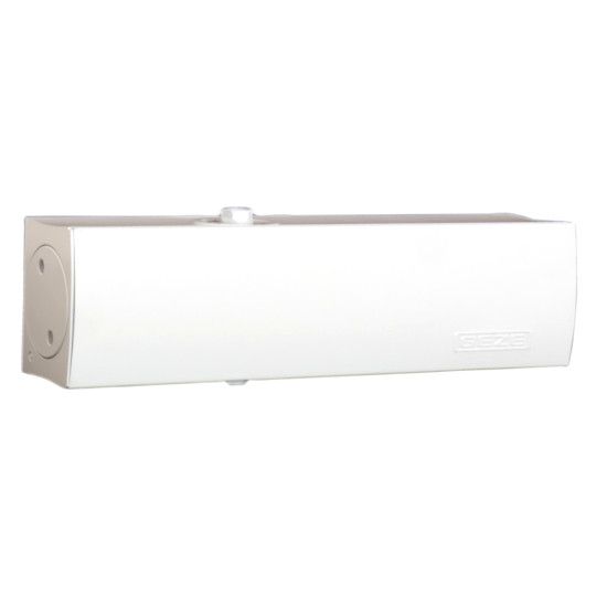 Durų pritraukėjo korpusas TS 3000 V, be bėgio takelio, baltas RAL9016